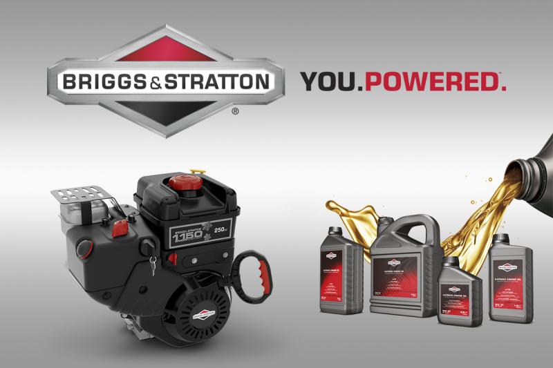 При покупке двигателя Briggs&Stratton масло в подарок!