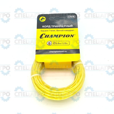 Корд трим.CHAMPION  Square Twist 2.0мм *15м (витой квадрат) в мотке C7078