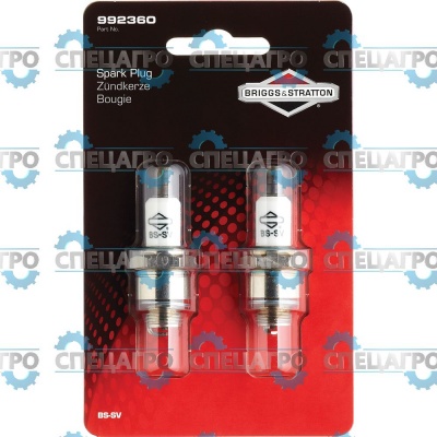 Свеча зажигания BS-SV Briggs&Stratton 992300 (комплект 2 шт. в блистере) 992360