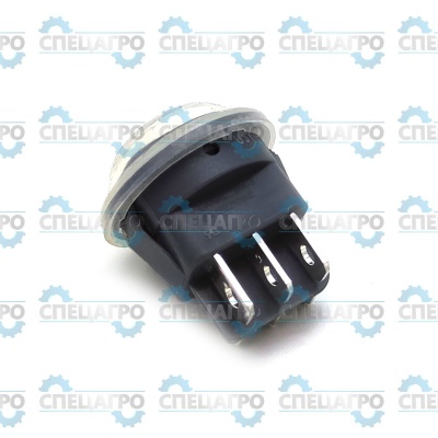 Выключатель двухпозиционный серый, круглый MR3-231-R6, 10A 250B, T85 Ballu 21030208103
