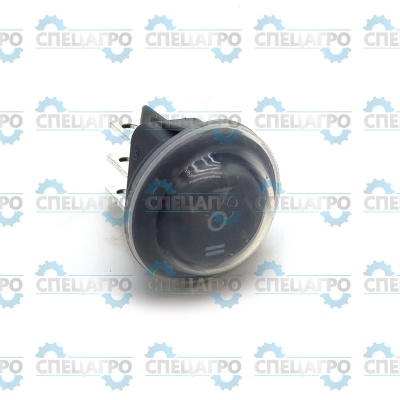 Выключатель двухпозиционный серый, круглый MR3-231-R6, 10A 250B, T85 Ballu 21030208103